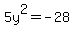 +5y%5E2=-28+