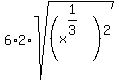 +6%2A2%2Asqrt%28+%28+x%5E%281%2F3%29+%29%5E2+%29+