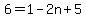 +6=1-2n%2B5+