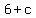+6+%2B+c+
