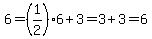 +6+=+%281%2F2%296+%2B+3+=+3+%2B+3+=+6+