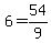 +6+=+54%2F9+