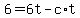 +6+=+6t+-+c%2At+