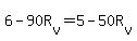 +6+-+90R%5Bv%5D+=+5+-+50R%5Bv%5D+