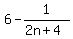 +6-1%2F%282n%2B4%29