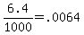 +6.4+%2F+1000+=+.0064+
