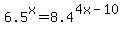 +6.5%5Ex=8.4%5E%284x-10%29+
