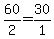 +60%2F2+=+30%2F1+