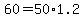 +60+=+50%2A1.2+