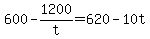 \"+600+-+1200%2Ft+=+620+-+10t+\"
