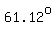 +61.12%5Eo+