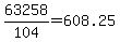 +63258%2F104+=+608.25+
