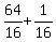 +64%2F16+%2B+1%2F16+