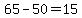 +65+-+50+=+15+