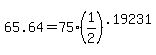 +65.64+=+75%2A%28+1%2F2+%29%5E.19231+