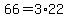 +66+=+3%2A22+