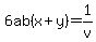 +6ab%28x%2By%29+=+1%2Fv