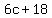 +6c+%2B+18+