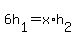 +6h%5B1%5D+=+x%2Ah%5B2%5D+