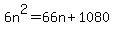 +6n%5E2+=+66n+%2B+1080+