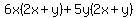 +6x%282x%2By%29%2B5y%282x%2By%29