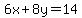 +6x%2B8y=14