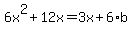 +6x%5E2%2B12x=3x%2B6%2Ab+