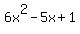 +6x%5E2-5x%2B1+