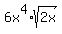+6x%5E4%2Asqrt%282x%29+