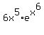 +6x%5E5+%2A+e%5Ex%5E6+