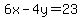 +6x+-+4y+=+23+