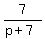 +7%2F%28p%2B7%29+