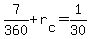 +7%2F360+%2B+r%5Bc%5D+=+1%2F30+