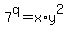 +7%5Eq+=+x%2Ay%5E2+