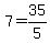 +7+=+35%2F5+
