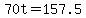 +70t+=+157.5+