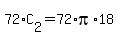 +72%2AC%5B2%5D+=++72%2Api%2A18+