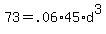 +73+=+.06%2A45%2Ad%5E3+