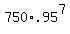 +750%2A.95%5E7+