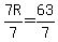 +7R%2F7+=+63%2F7+