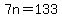 +7n+=+133+