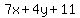 +7x%2B4y%2B11