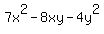 +7x%5E2+-+8xy+-+4y%5E2+