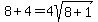 +8%2B4=4sqrt%288%2B1%29