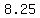 +8.25+