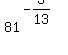 +81%5E%28-3%2F13%29+
