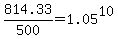 +814.33%2F500+=+1.05%5E10+