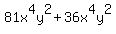 +81x%5E4y%5E2%2B36x%5E4y%5E2
