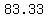 +83.33+