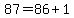 +87+=+86+%2B+1+